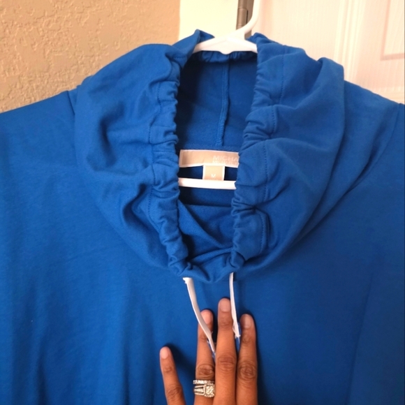 Blue Hoodie with Drawstring - Picture 5 of 7